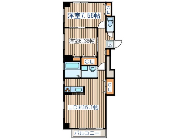 布袋屋マンションの物件間取画像